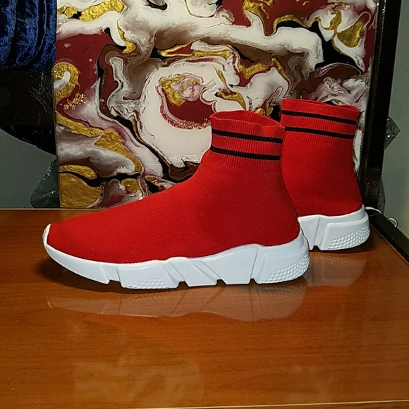 Womens "Tyga" Ultra Lightweight High Sock Sneakers - Picture 7 of 8